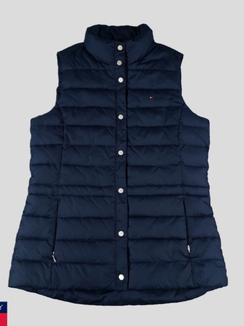 Tommy Hilfiger Navy Quilted Puffer Vest - Women's Sleeveless